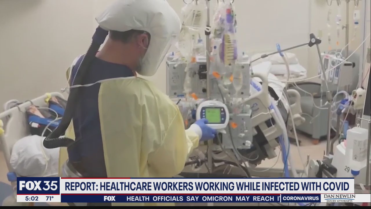 Some healthcare workers with COVID-19 being asked to work