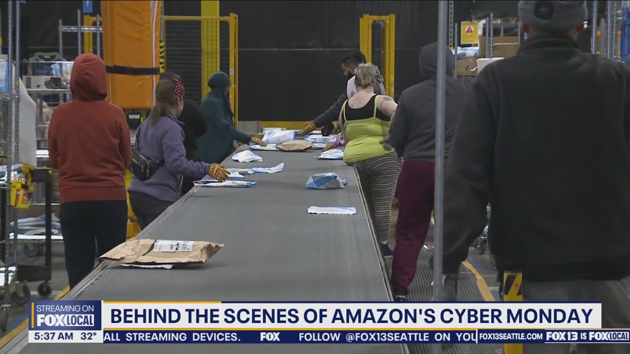 Behind the scenes of Amazon's Cyber Monday | FOX 13 Seattle