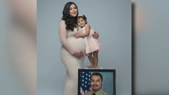 Widow of San Bernardino County deputy speaks at funeral