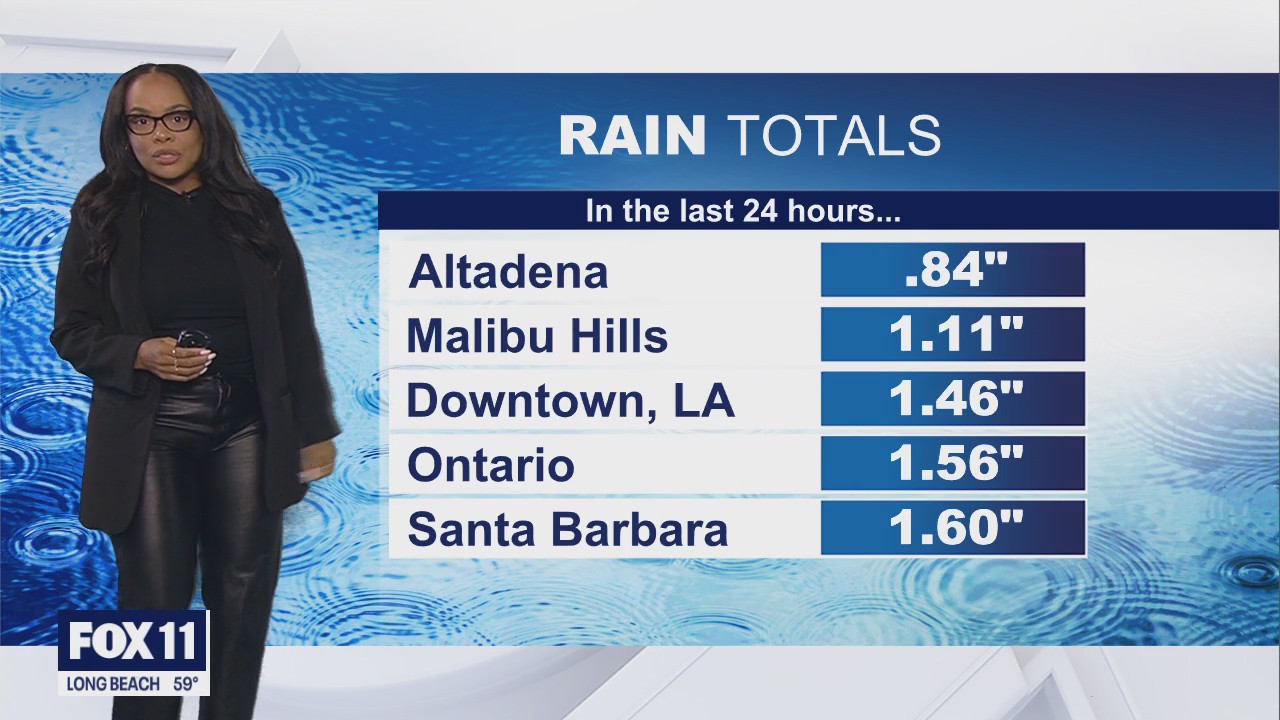 LA weather conditions as of late Saturday morning