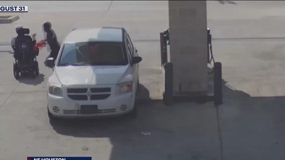 Wheelchair-bound victim robbed at gas station