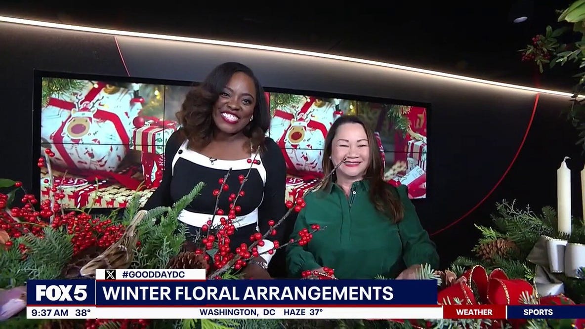 Winter floral arrangements