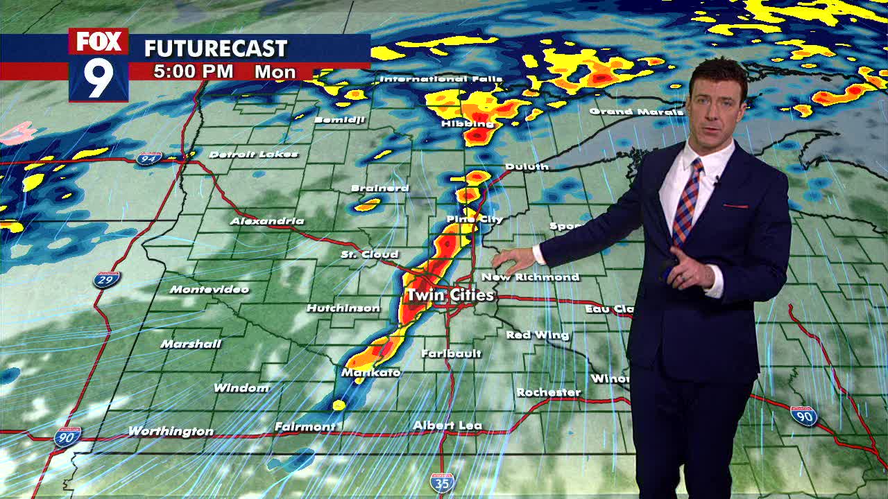 MN weather: Monday's updated severe weather timing | FOX 9 Minneapolis ...