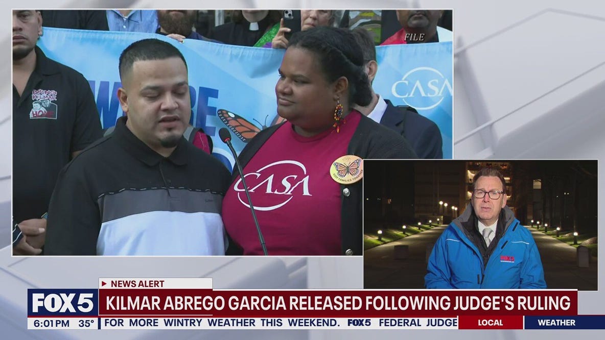 Kilmar Abrego Garcia heading back to Maryland after judge orders his release from ICE custody