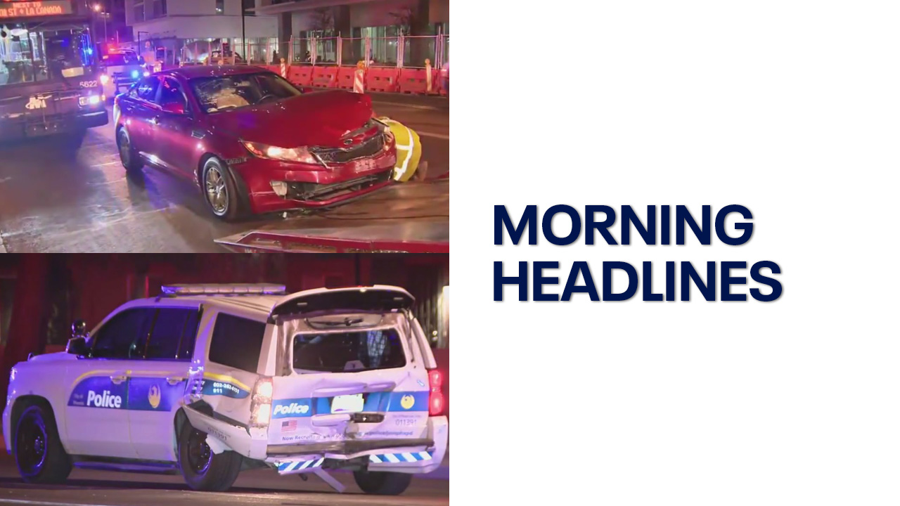 Light rail, Phoenix PD crashes l Morning Headlines Jan. 7