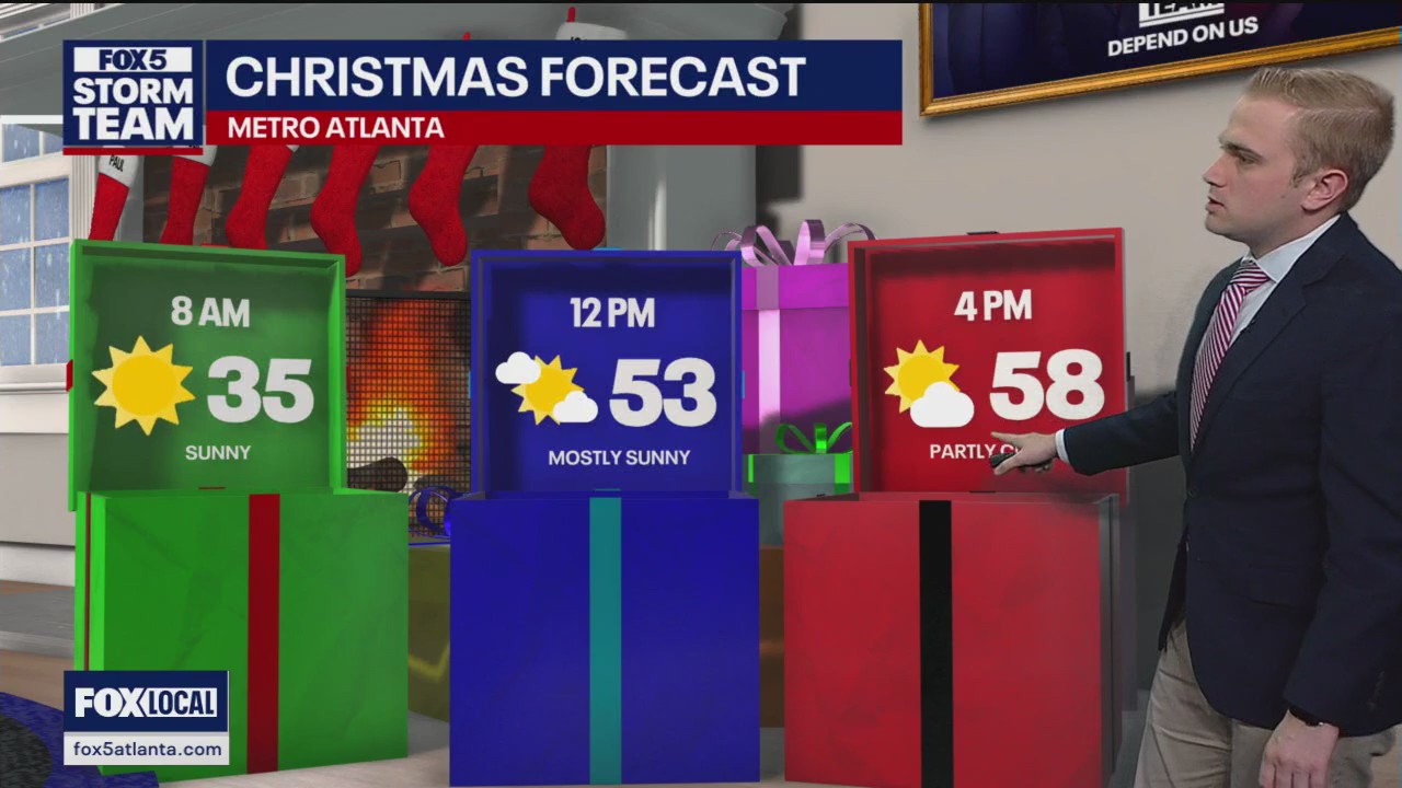 Christmas Eve afternoon forecast