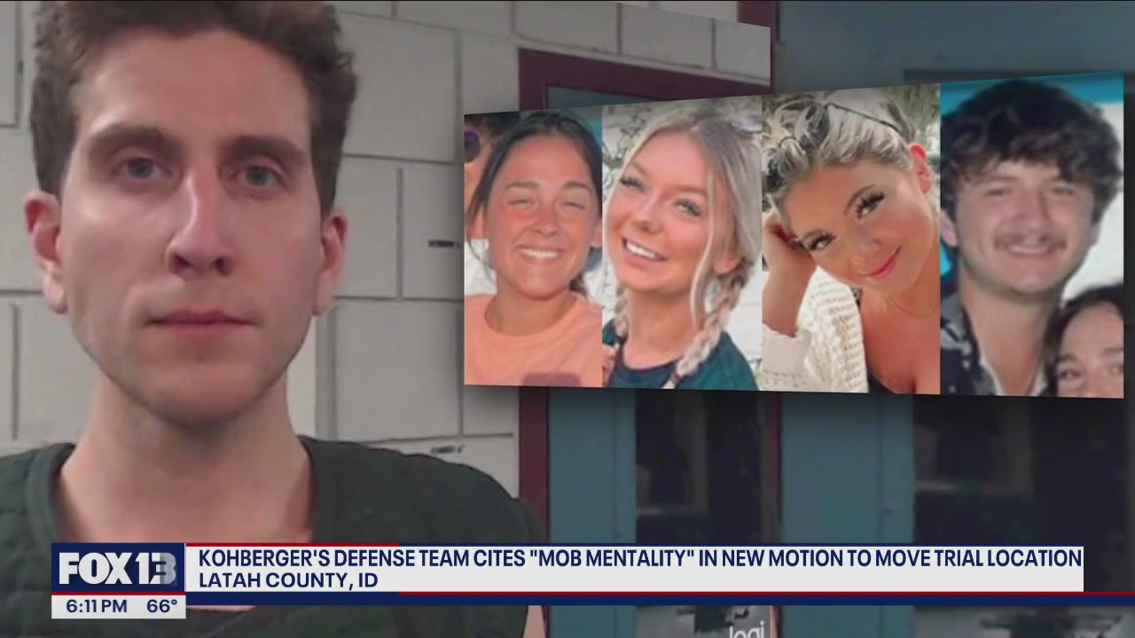 Bryan Kohberger's defense cites Idaho town's 'mob mentality' in bid for venue change