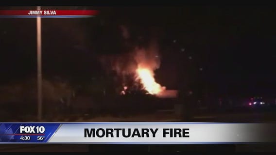 Large fire damages Chandler mortuary