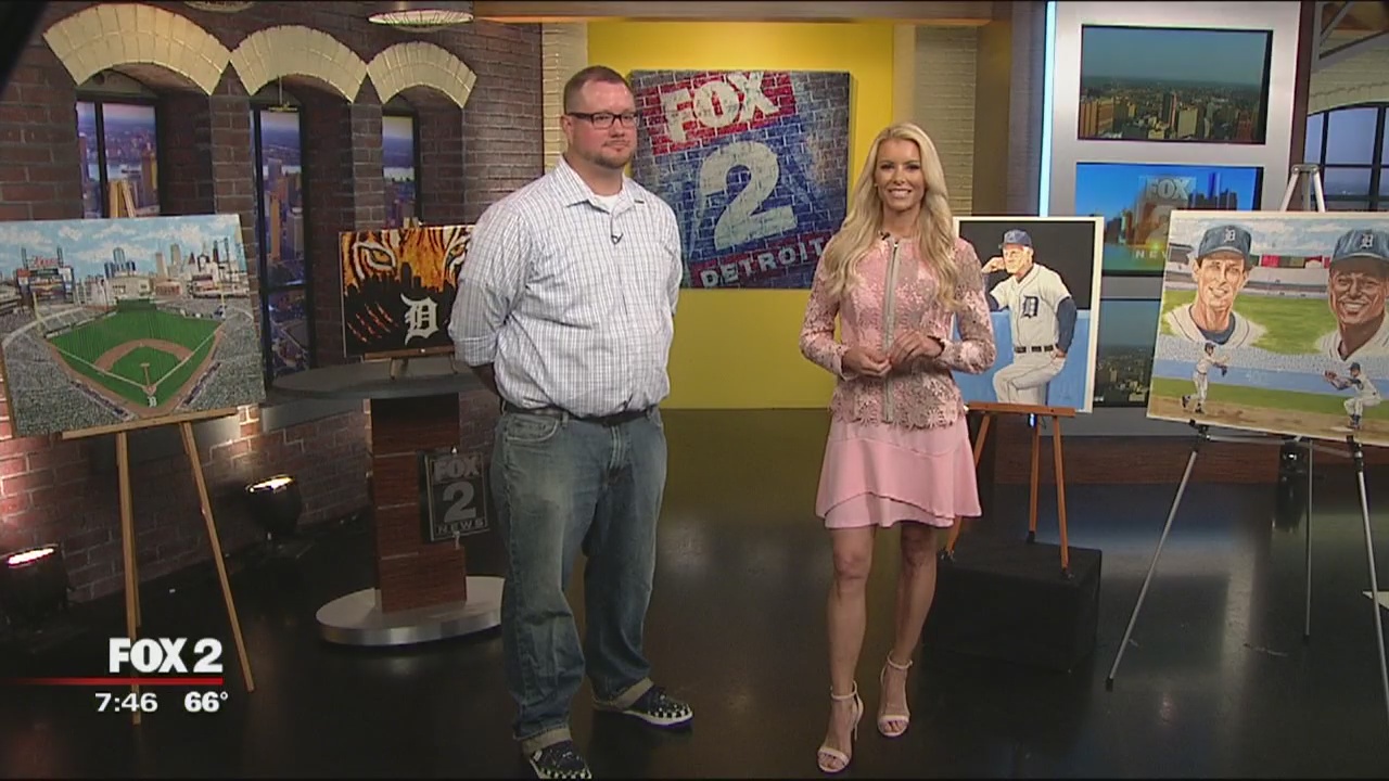 Wyandotte artist auctioning Tigers guitar, bat to fundraise for MLB charities