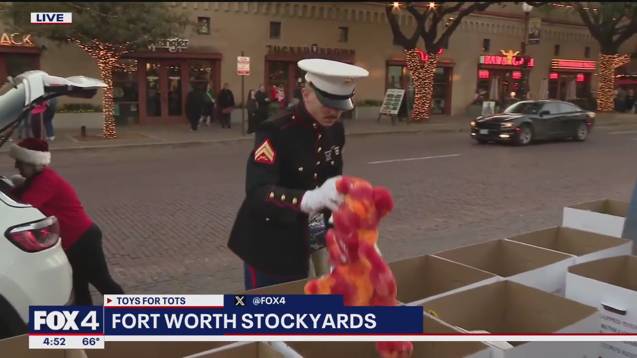 Toys for Tots: Residents donate at Fort Worth Stockyards