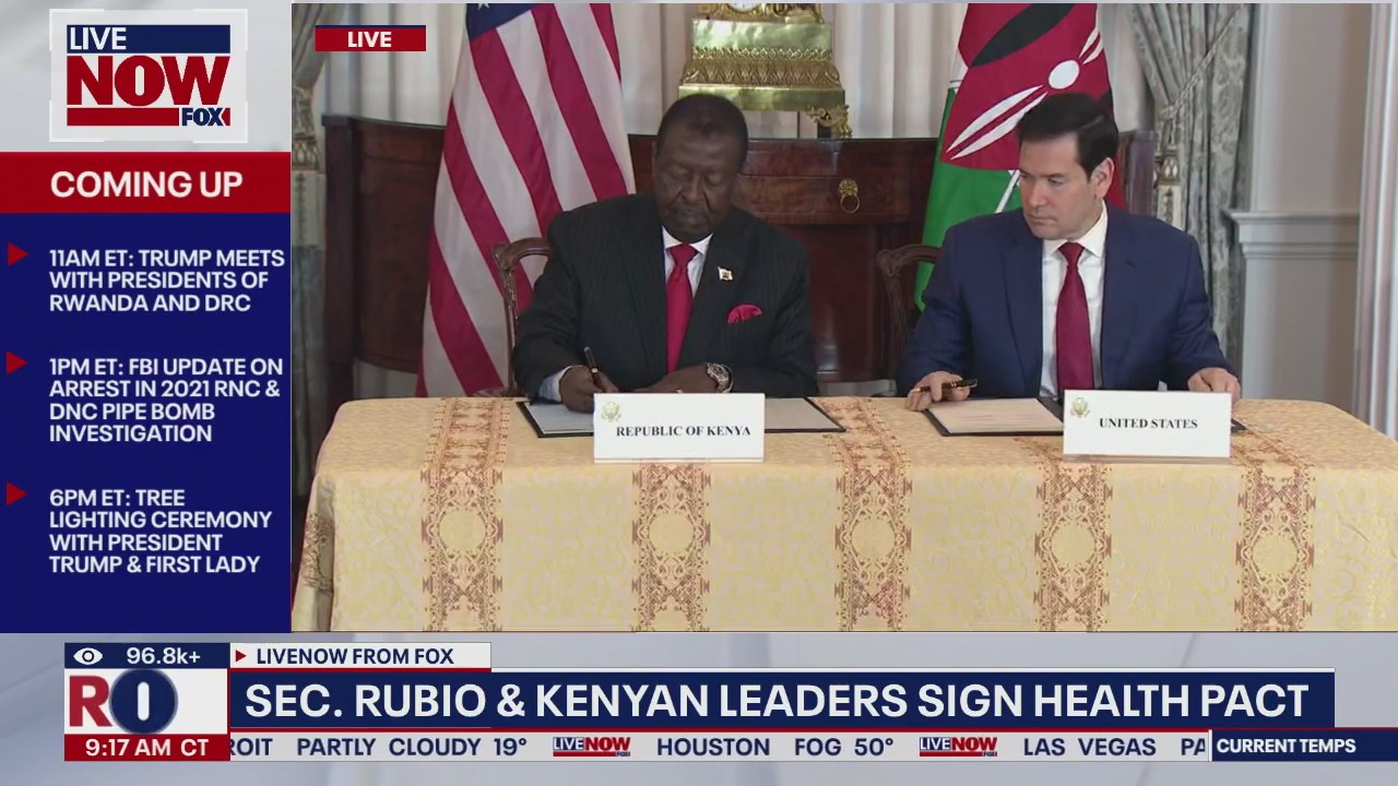 Sec. Rubio & Kenyan leaders sign health pact