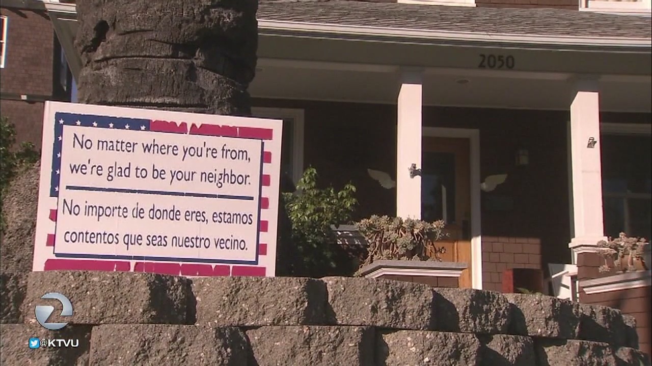Neighborly Napa shows signs of support during tense political times