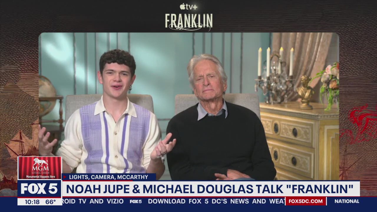 Noah Jupe and Michael Douglas talk ?Franklin?