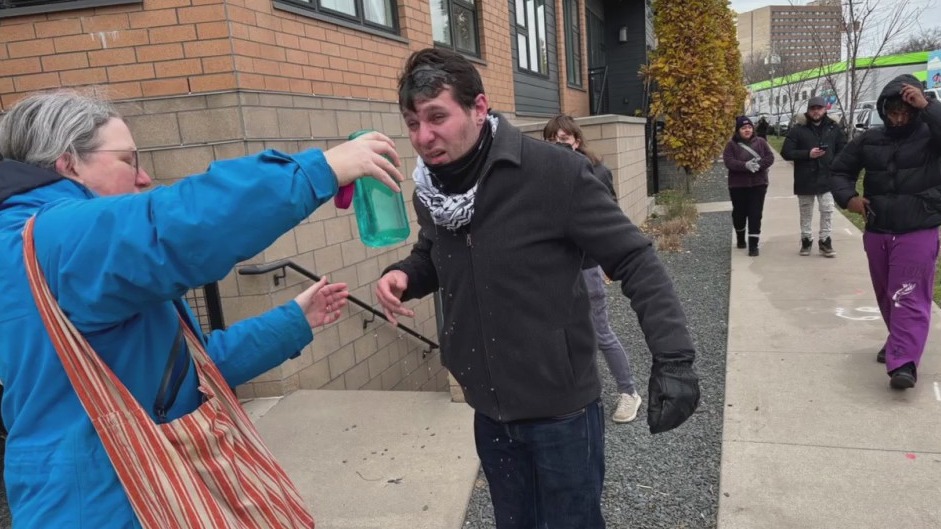 ICE raid at St. Paul business; protesters hurt