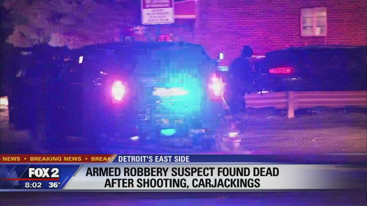 Suspect found dead, ending overnight manhunt that stretched from Canton to east Detroit