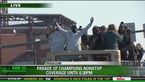 Eagles Parade of Champions gets under way