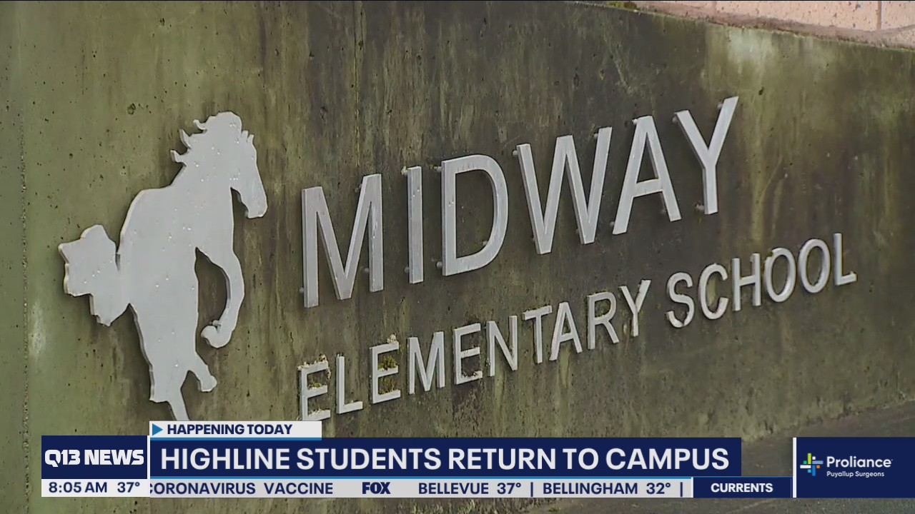 Highline School District students return to classroom