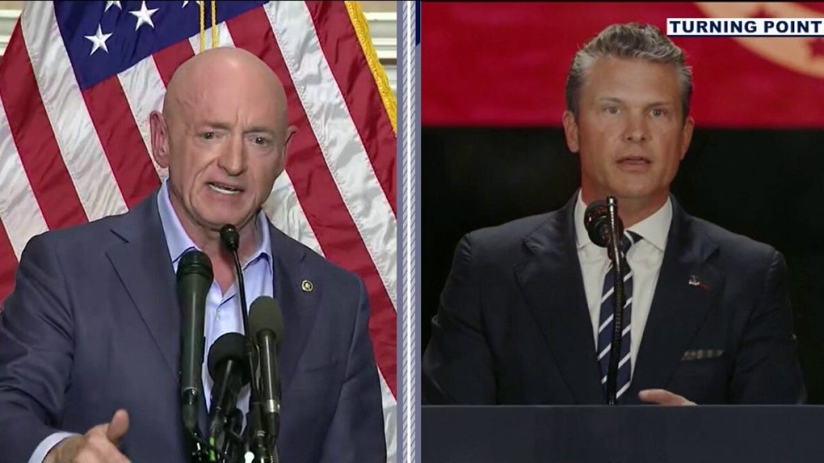 Mark Kelly sues Pete Hegseth after being censured for 'illegal orders' video