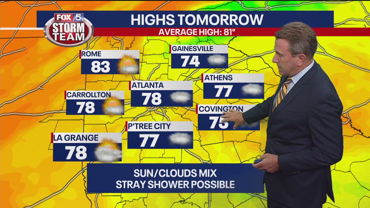 Tuesday afternoon forecast | FOX 5 Atlanta