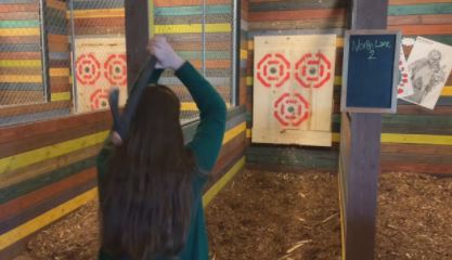 Sheboygan bar features axe throwing