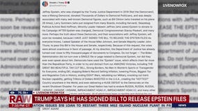 Trump says he has signed bill to release Epstein files