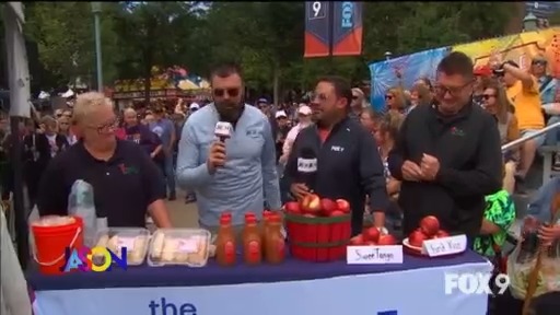 Minnesota grown apples at the State Fair