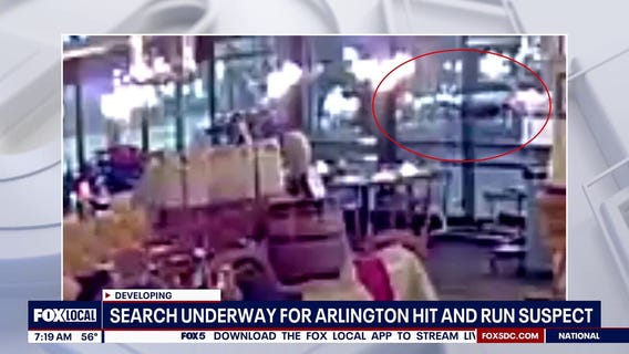 Search underway for Arlington hit and run suspect