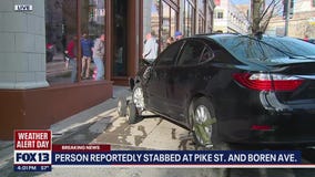 Seattle police investigating stabbing, vehicle crash into Starbucks Reserve