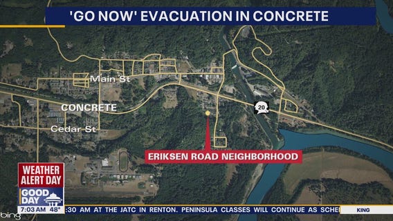 Level 3 'Go Now' Evacuation in Concrete, WA; school district closed