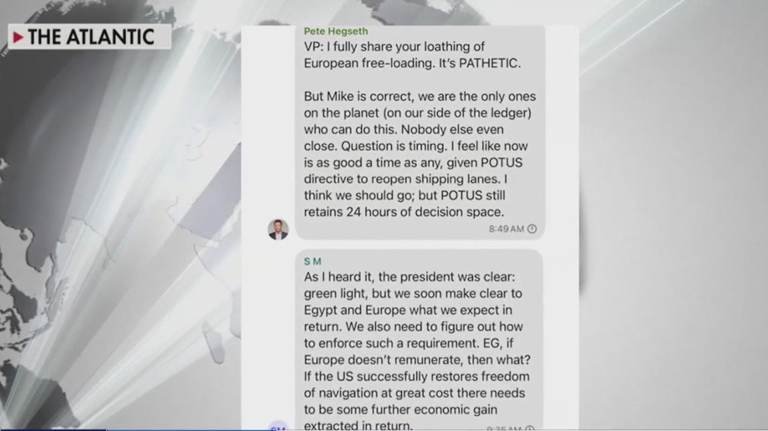 Trump won't fire over Signal messages