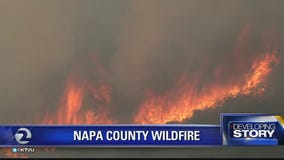Mandatory evacuations for 45-acre fire in Napa County