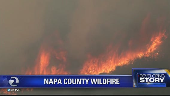 Mandatory evacuations for 45-acre fire in Napa County