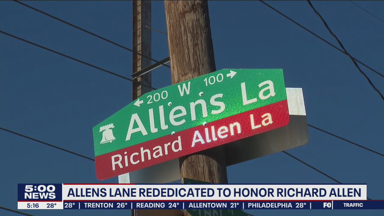 Allens Lane rededicated to honor Black leader Richard Allen