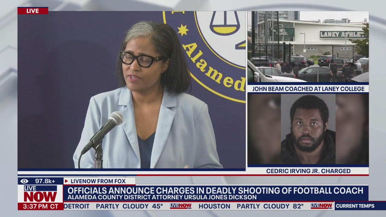 Man charged with murder in shooting of Oakland football coach