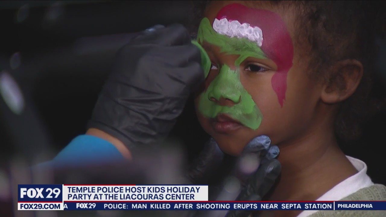 Temple Police host kids holiday party