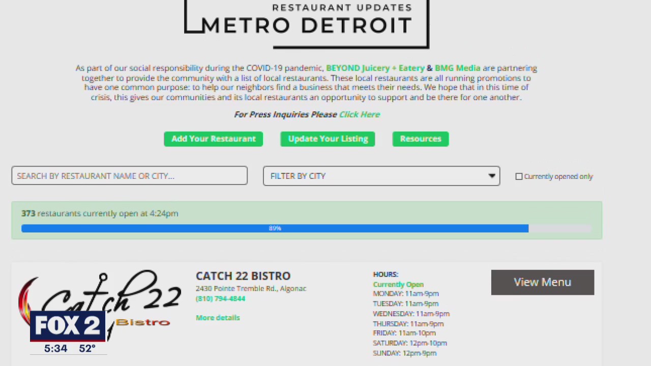 Detroit food website is your guide to finding food during coronavirus