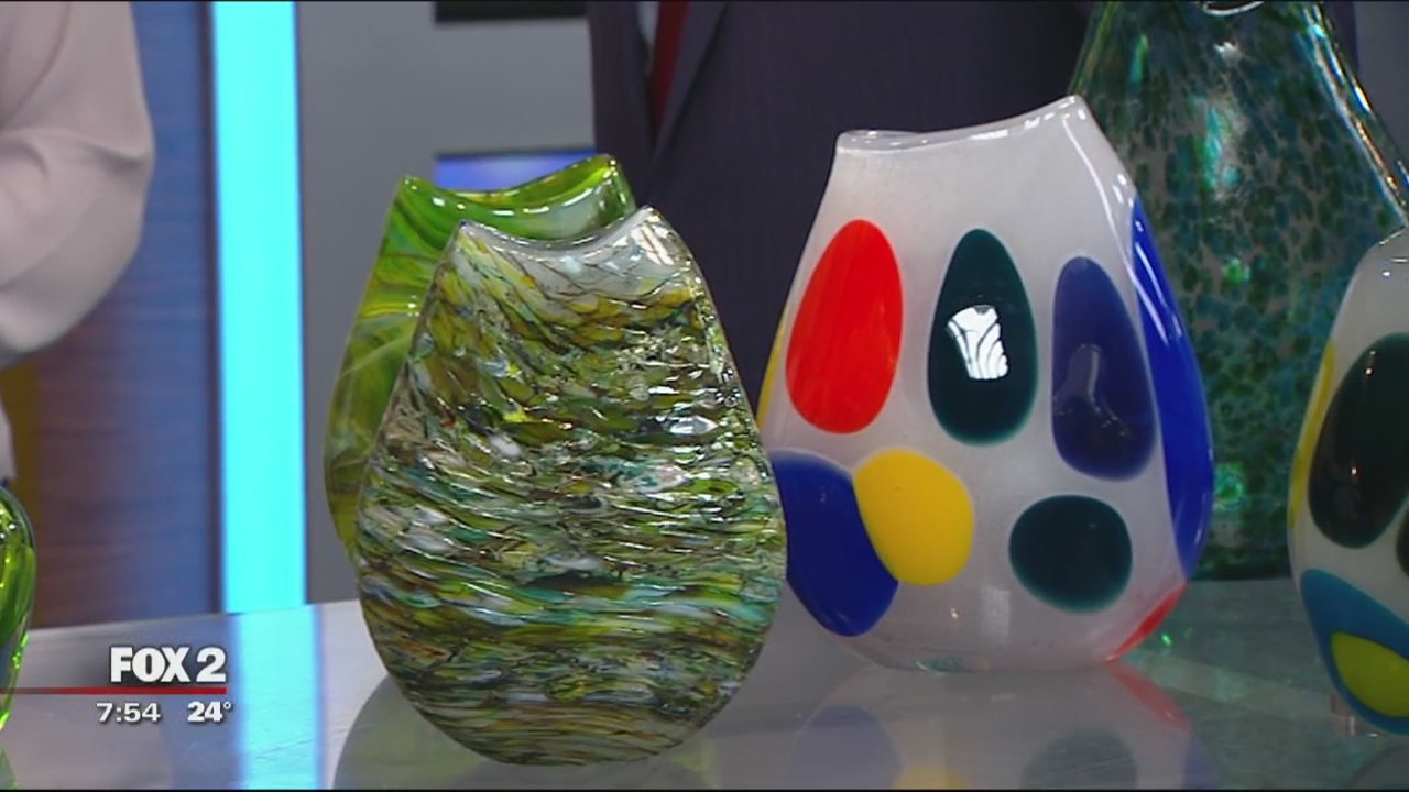 Glass blowing at the Royal Oak Spring Art Fair