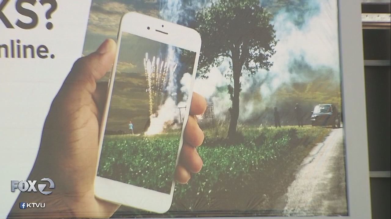 An app that allows you to report illegal fireworks