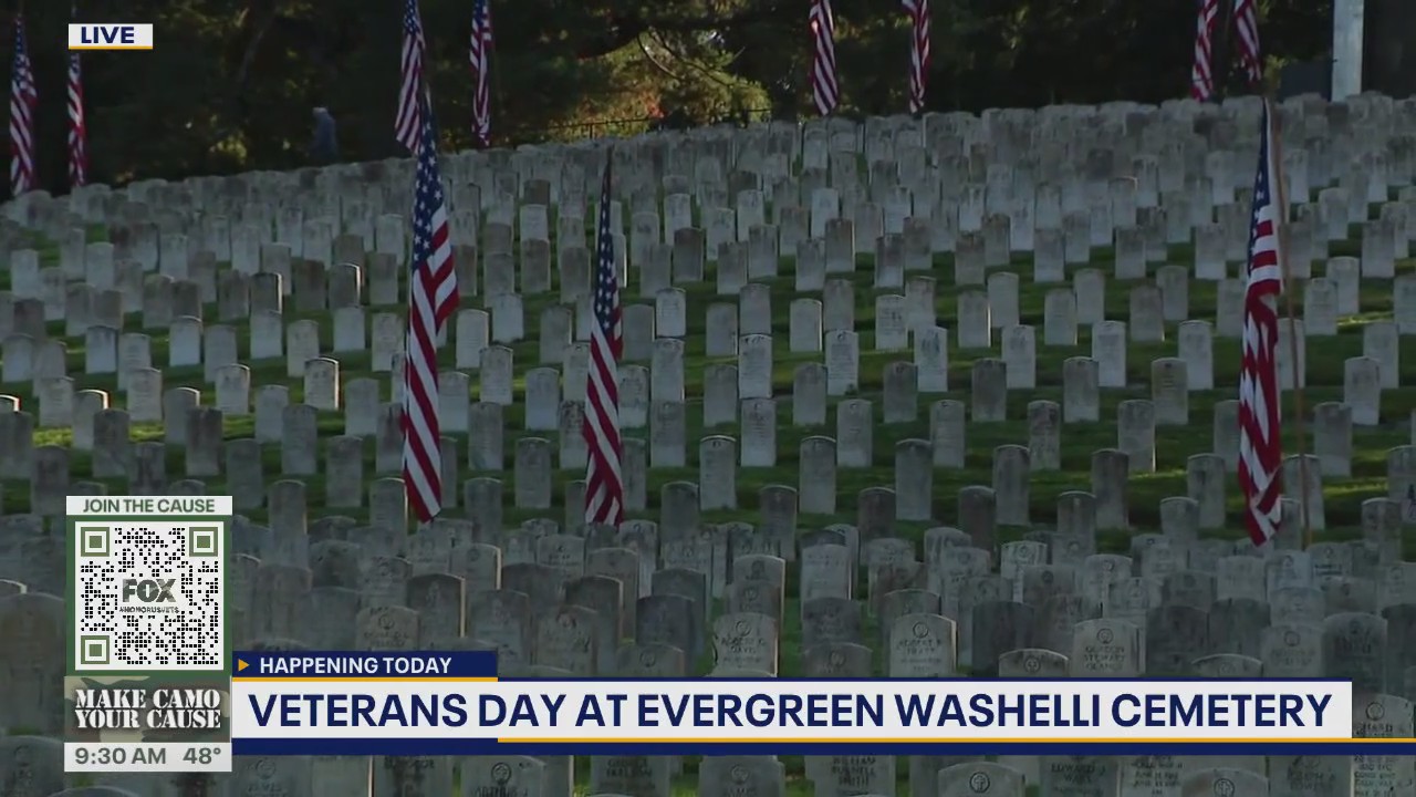 Veterans Day at Evergreen Washelli Cemetery