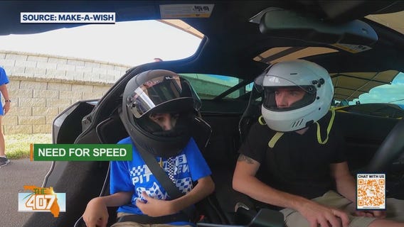 Florida teen granted wish to ride in a McLaren