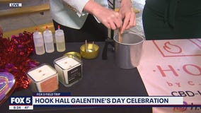 FOX 5 FIELD TRIP: Making candles for Galentine's Day at Hook Hall