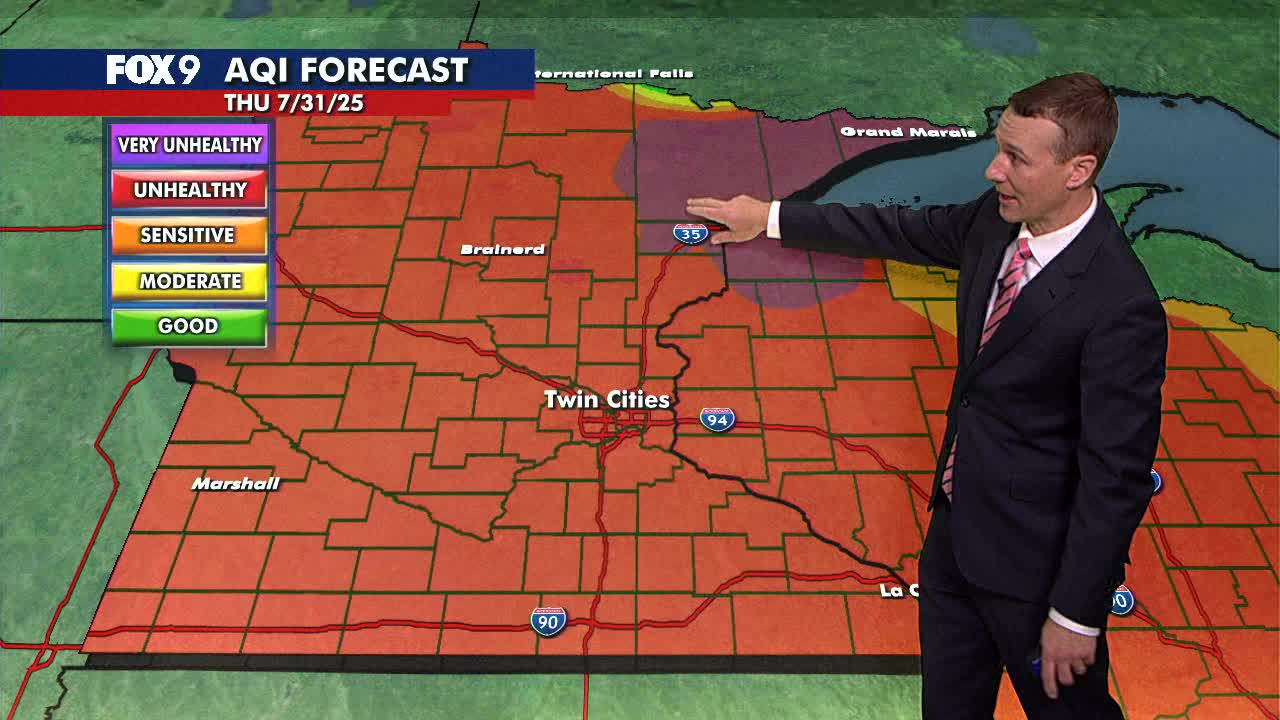 MN weather: Smoky sky and mild weather Thursday
