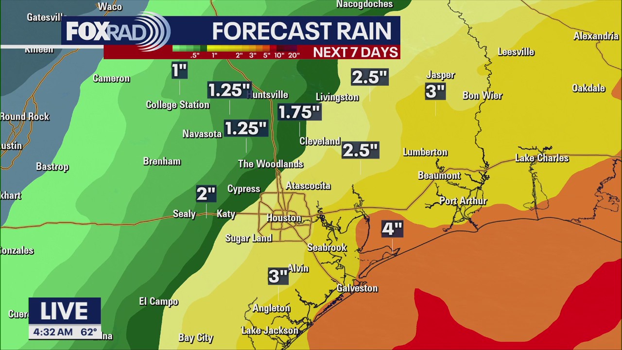 Houston weather: Chilly Sunday after early morning storms