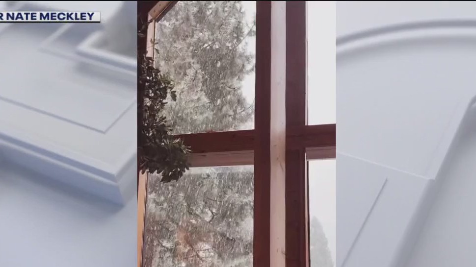 Unusual August snow in Truckee