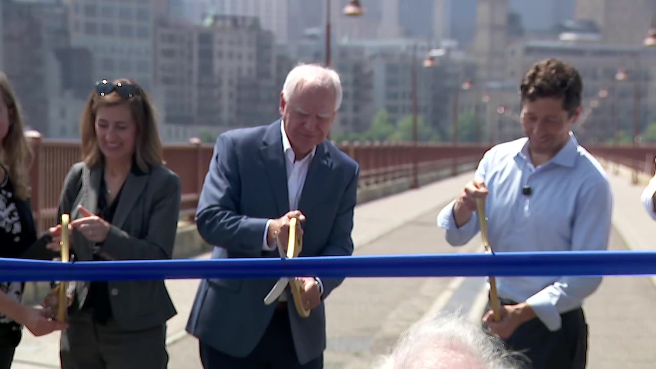 Minnesota leaders officially reopen Stone Arch Bridge in Minneapolis [RAW]