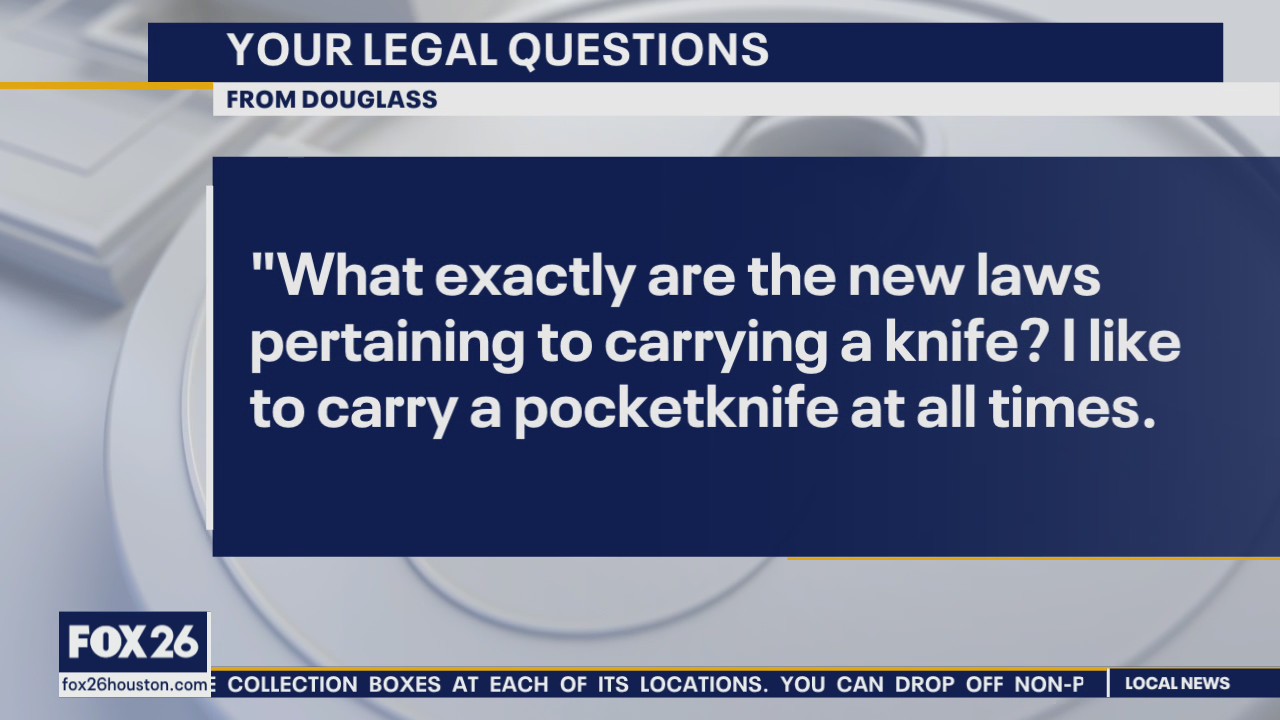 Your Legal Questions: Paying for child care; carrying a pocketknife