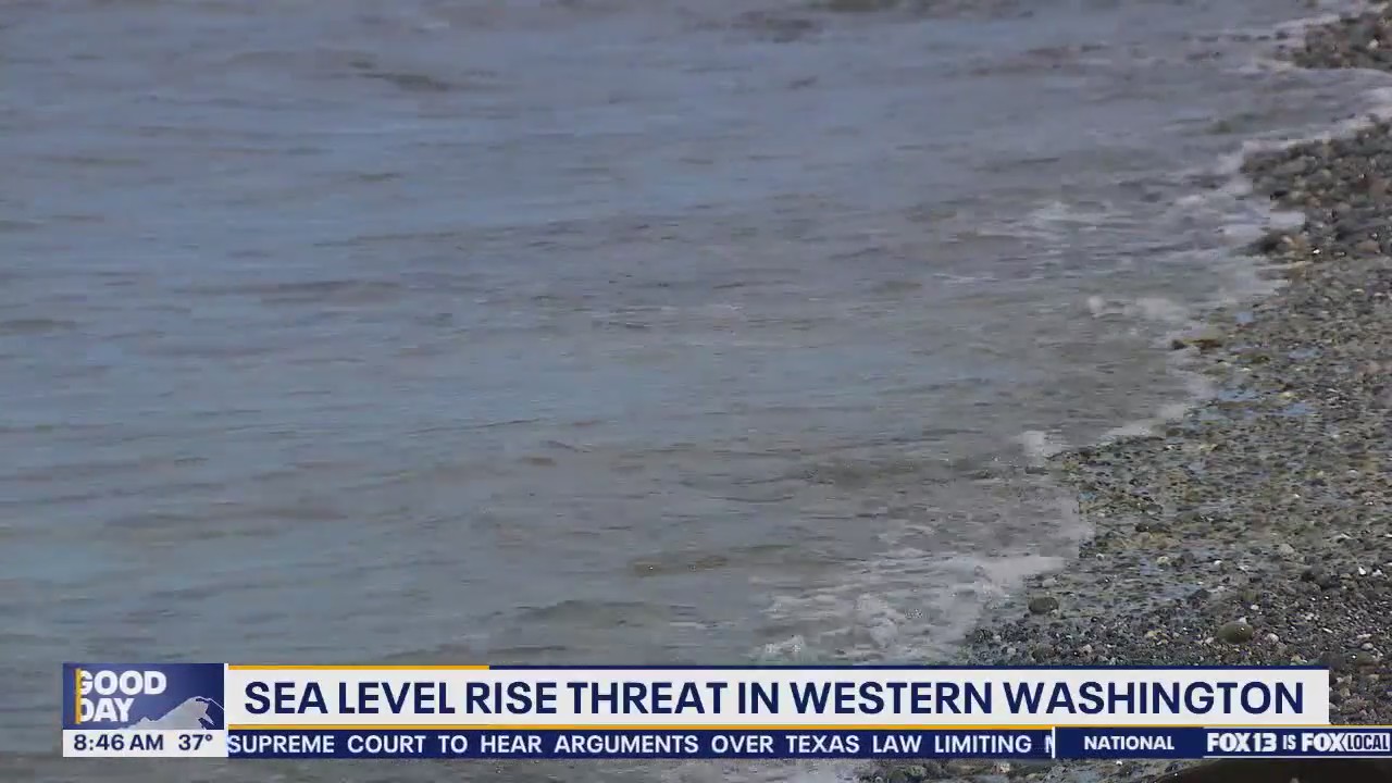 Sea level rise threat in western Washington