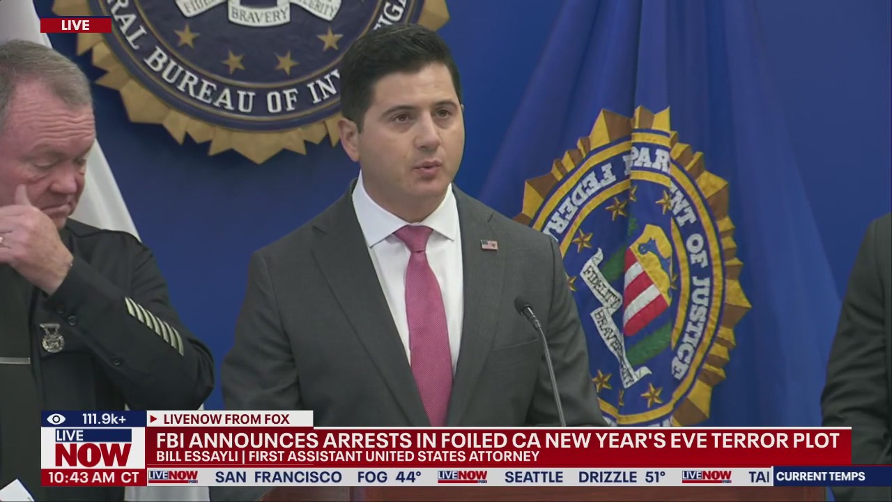 FBI announces arrests in foiled CA terror plot | LiveNOW from FOX
