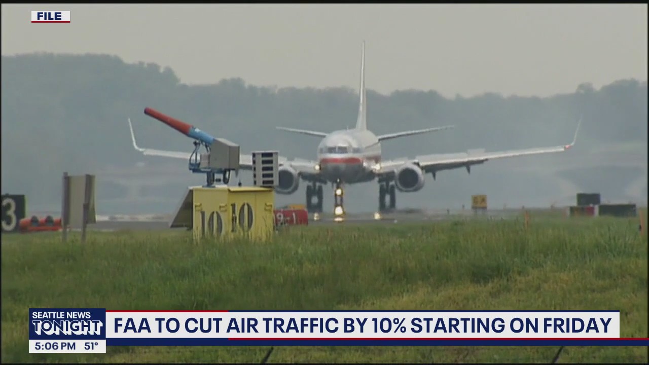 FAA to cut air traffic by 10% starting Friday