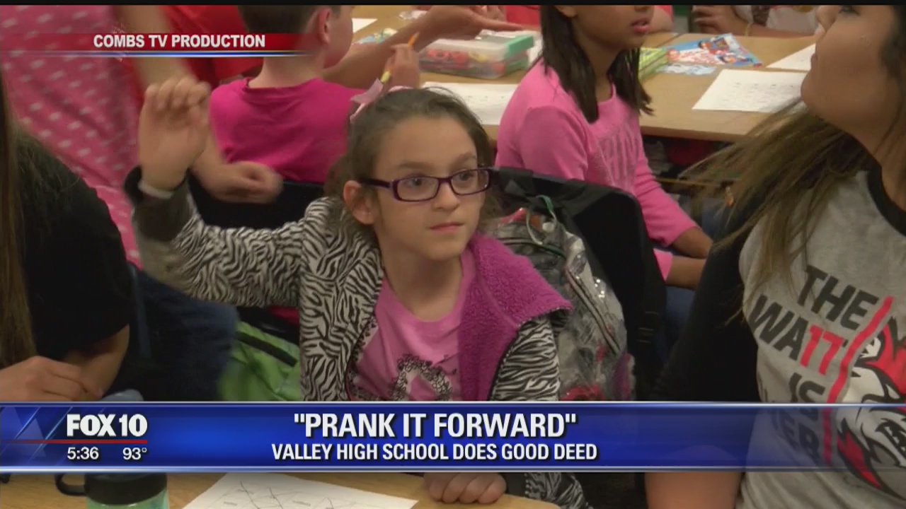 PRANK IT FORWARD: High school seniors in San Tan Valley help girl